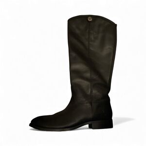 Frye Melissa Button 2 Leather Tall Riding Boots Black Size 8